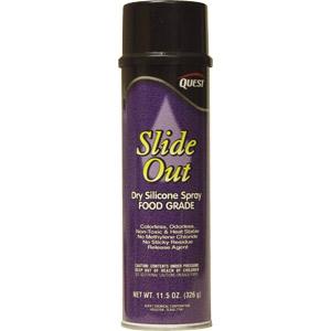 Slide Out Dry Silicone Spray (Food Grade), 11.5 oz Aerosol